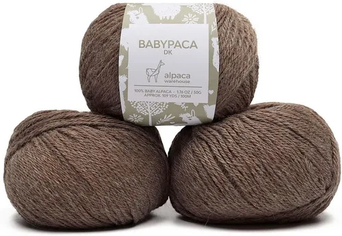 Vista 25 de Juego de 6 madejas de 100% lana de alpaca bebé (10.58 oz) de peso DK, fabricadas en Perú, celestial suave y perfecto para tejer y hacer ganchillo