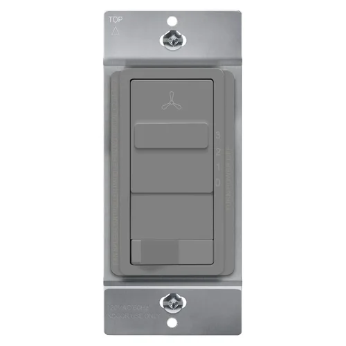 Vista 16 de TOPGREENER 3-Speed Ceiling Fan and Light Dimmer Switch, Single Pole, Gold 3-speed mechanical fans and dimmable lights only. Separate fan/light