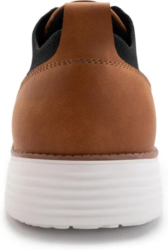 Vista 5 de Athlefit Zapatos deportivos de vestir de moda para hombre, transpirables, Oxford, zapatos para caminar casuales de negocios
