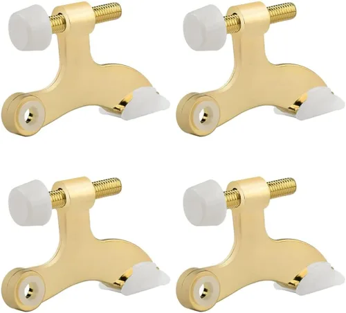 Vista 25 de HOMOTEK Paquete de 12 Topes de Puerta de Latón Antiguo de Pasador de Bisagra, Tope de Puerta Ajustable de Lujo Resistente de 2-1/2"x1-3/4