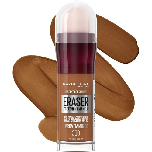 Vista 30 de Maybelline Instant Age Rewind Eraser Foundation con SPF 20 y provitamina B5 hidratante, 110, 1 unidad
