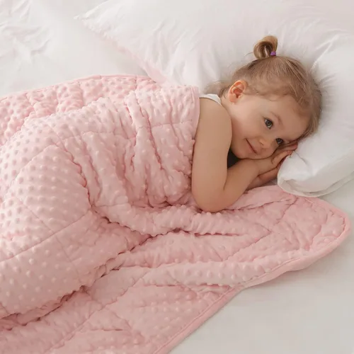 Vista 16 de Huloo Sleep Manta para niños, 20 x 30 pulgadas, 2 libras (azul marino)