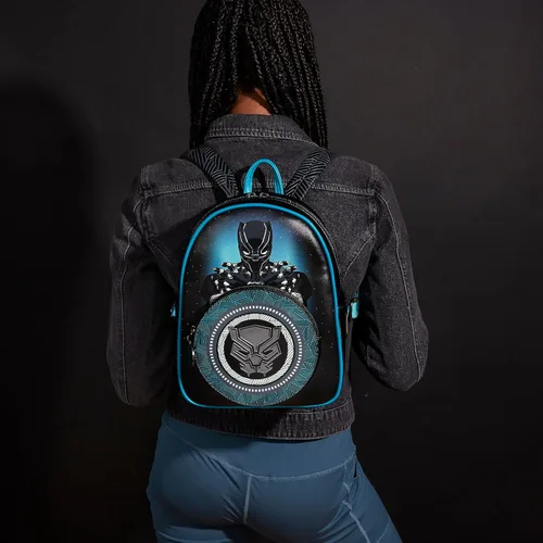 Vista 9 de Loungefly Marvel Wakanda Forever Mini-mochila Black Panther, exclusiva de Tienda