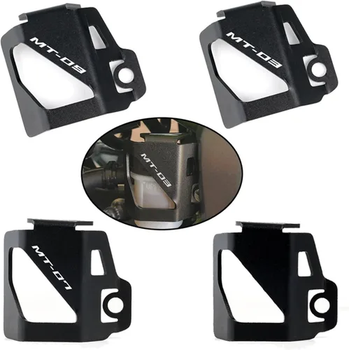 Vista 2 de Tapa de protección para Yamaha MT09 2021 MT07 Mt03 MT-03 MT 07 MT 09 MT 03 Accesorios Motocicleta Trasero Líquido de Frenos Depósito Protector