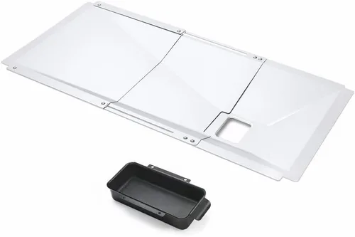 Vista 10 de Uniflasy Bandeja de Grasa con Bandeja Colectora y Forro de Papel Aluminio Universal Compatible con Nexgrill, Dynaglo, Cuisinart, Charbroil, Kenmore