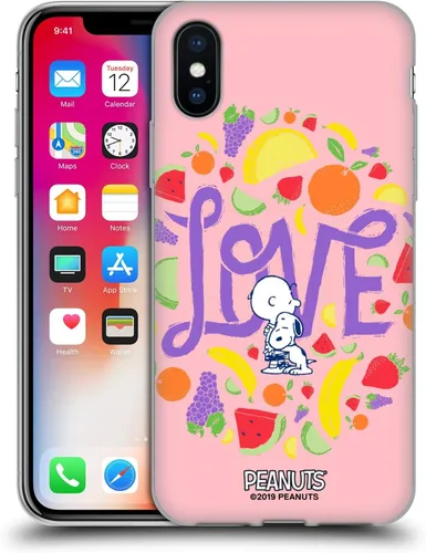 Vista 123 de Head Case Designs Funda de gel suave con licencia oficial de Peanuts Charlie y Snoopy Naturally Sweet compatible con Apple iPhone 7 Plus/iPhone 8