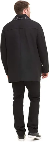 Vista 2 de Dockers Abrigo de mezcla de lana Weston para hombre con bufanda (regular y grande y alto)