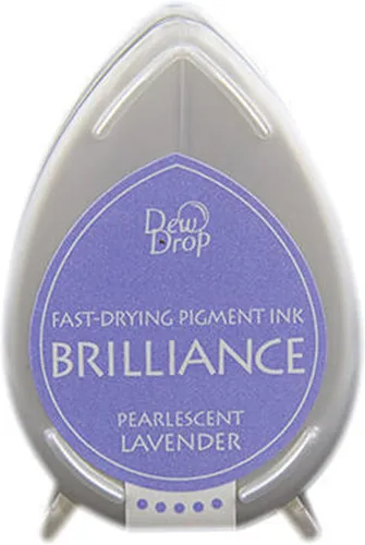 Vista 12 de Tsukineko Brilliance Dew Drop Inkpad, Moonlight White