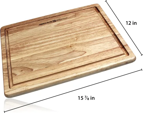 Vista 2 de Miracle Blade Tabla de cortar oficial, madera natural maciza, elaborada por expertos y versátil