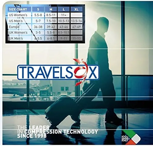 Vista 2 de Travelsox Support OTC compresión recuperación calcetines de viaje, TS5000