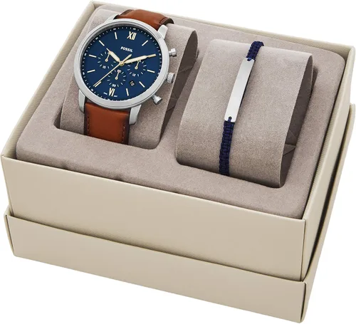 Vista 7 de Fossil Men's Neutra Stainless Steel and Leather Quartz Chronograph Watch