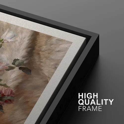 Vista 5 de MUDECOR Lienzo enmarcado para pared, juego de arte de ramo de flores de vida muerta de Marie Frosch, naturaleza, desierto, ilustración, arte
