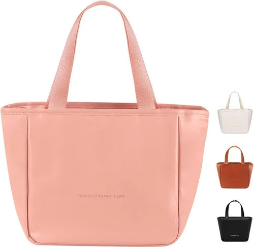 Vista 8 de Lonchera para Mujeres, Bolsa de Almuerzo para Mujeres Simple Reutilizable Aislada Bolsa Tote de Almuerzo Linda Bolsa Refrigeradora de Almacenamiento