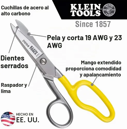 Vista 2 de Kit de empalmador de cables Klein Tools 46039 con empalmador, cuchillo para electricistas y tijera de caída libre