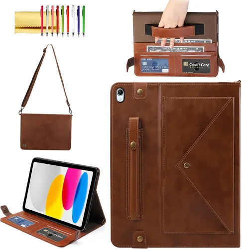 Vista 61 de Funda tipo bolso para iPad mini de 5ª/4ª/3ª/2ª/1ª generación de 7.9 pulgadas, Techcircle funda ligera tipo folio con soporte bandolera con billetera