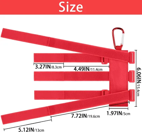 Vista 9 de Funda rígida verde azulado para JBL Charge 6/Charge 5 y paquete de soporte de altavoz ajustable rojo