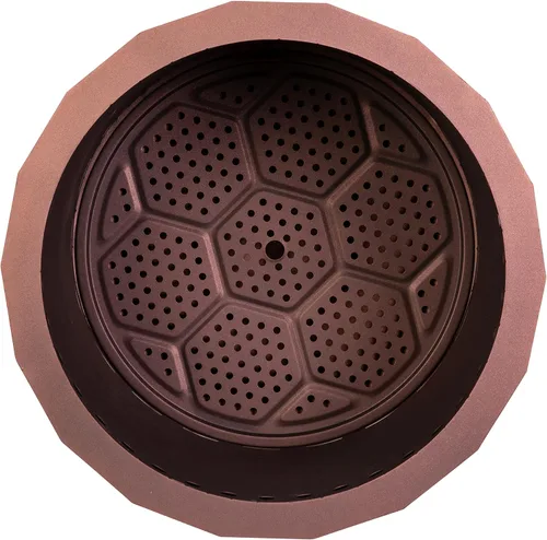 Vista 8 de Flash Furniture Titus - Chimenea de madera de grado comercial, sin humo, acabado de bronce, 19.5 pulgadas, portátil, cubierta impermeable