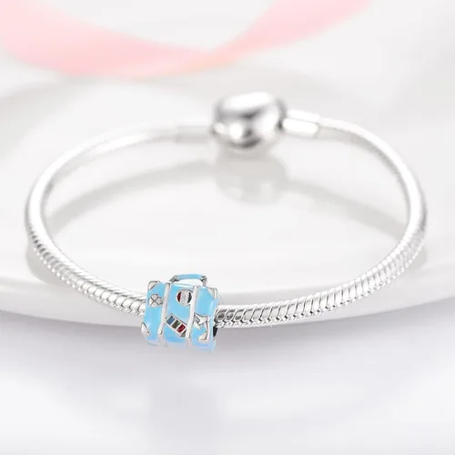 Vista 3 de XinYouZhi 925 Sterling Silver Charms for Pandora Bracelets and Necklaces Princess Dress Heart Bear Beads Dangle Pendants Jewelry Birthday Charms for
