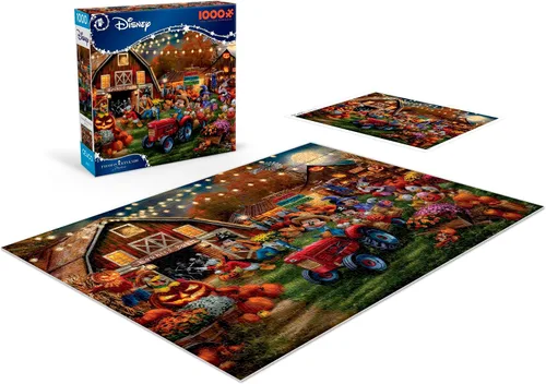 Vista 4 de Ceaco - Thomas Kinkade Disney Dreams: Mickey - Rompecabezas de 1000 piezas Mickey Halloween