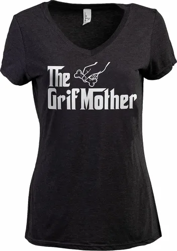 Vista 21 de The Dogmother Divertida camiseta con cuello en V para mujer, con cuello en V (italiano) Greyhound