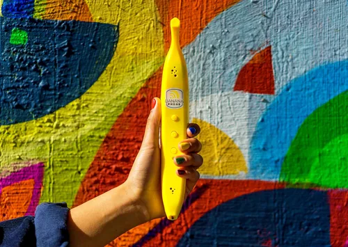 Vista 3 de Auricular Bluetooth Banana Phone para dispositivos móviles iPhone y Android (Banana única)