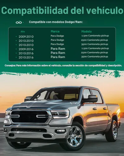 Vista 7 de SCITOO Espejos de remolque aptos para Dodge para Ram Accesorios exteriores Espejos compatibles 2009-2016 para Ram 1500 2500 3500 con sensor