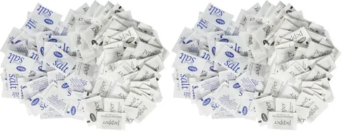 Vista 2 de N'JOY Sal Yodada Y Pimienta - Sal 1,200 ct., Pimienta 800 ct Paquetes Individuales