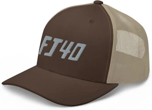 Vista 4 de Landcruiser FJ40 Vintage Truck Custom Embroidered Trucker Cap Snapback Hat