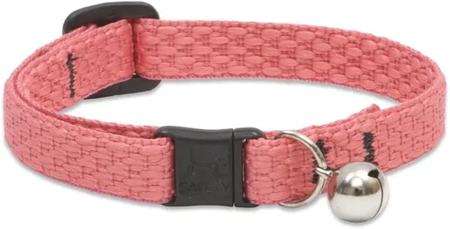 Vista 6 de LupinePet Collar de seguridad Eco de 1/2" Berry Cat con campana, 8-12