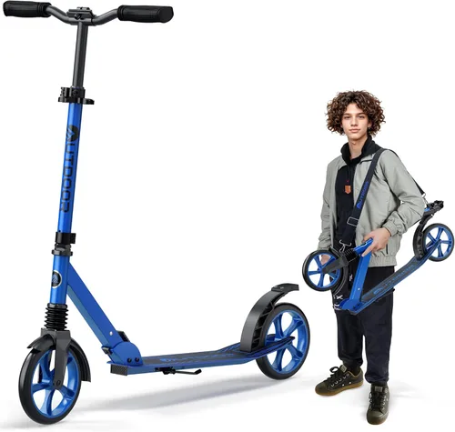 Vista 16 de Patinete Cruiser para exteriores a partir de 6 años, para niños, adolescentes y adultos, carga máxima de 250 libras, plegable, ruedas de 8 pulgadas