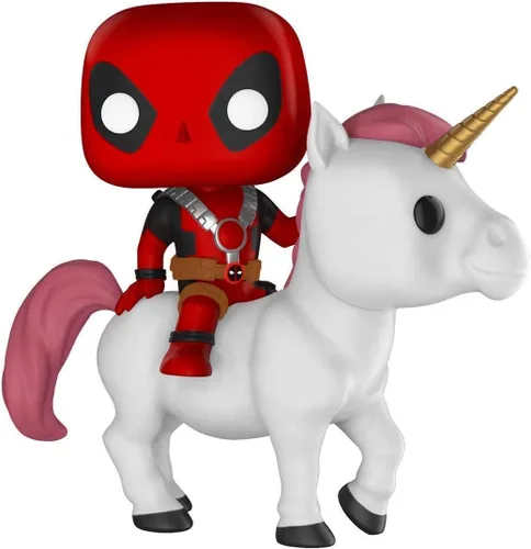 Vista 2 de Marvel Funko POP! Rides Deadpool on Unicorn - Figura de vinilo exclusiva #36
