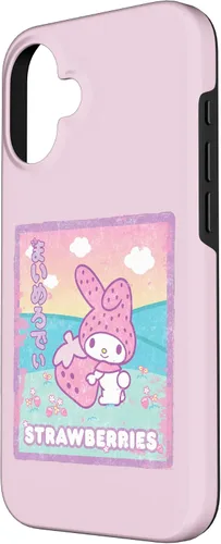 Vista 2 de Funda para iPhone 16 My Melody Strawberry Milk