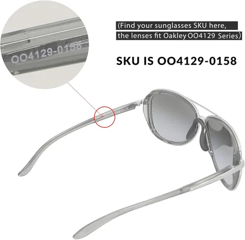Vista 6 de Lentes de repuesto Walleva para gafas de sol Oakley Split Time Múltiples opciones disponibles
