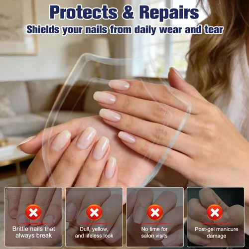 Vista 7 de 2 unidades de cuidado de uñas de 3 días - Aceite de queratina para el cuidado de uñas, tratamiento hidratante para uñas fuertes y brillantes, repara