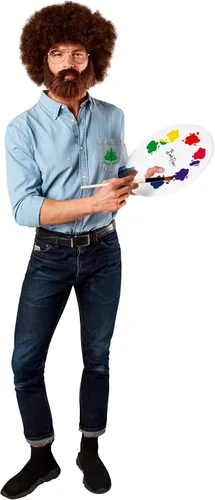 Vista 4 de Rubies Disfraz de Bob Ross para adulto
