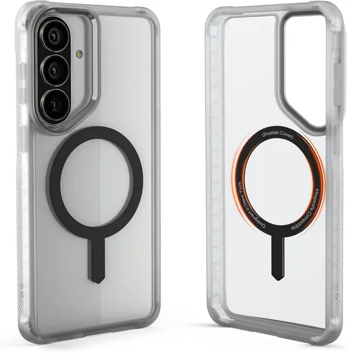 Vista 61 de Ghostek COVERT - Funda rosa para Galaxy Z Flip 4 para mujeres y niñas, protección completa de bisagra y parte trasera transparente, duradera