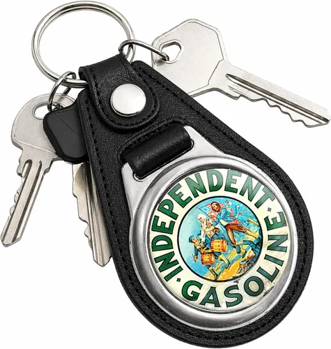Vista 38 de Brotherhood Round Key Chain for Vintage Motor Oil, Petroleum, and