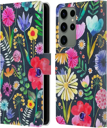Vista 213 de Head Case Designs Officially Licensed Ninola Butterfly Nature Spring Floral Leather Wallet Case Compatible with Samsung Galaxy A07 4G
