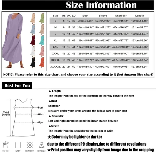 Vista 7 de Vestido largo de algodón sólido y manga corta para mujer de verano 2022, 0