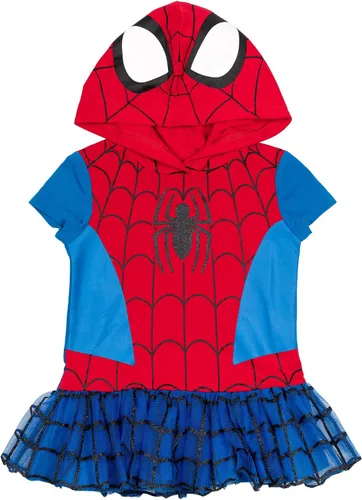 Vista 3 de Marvel Avengers Spider-Man Spider-Gwen Captain America Girls Cosplay T-Shirt and Leggings Toddler to Little Kid