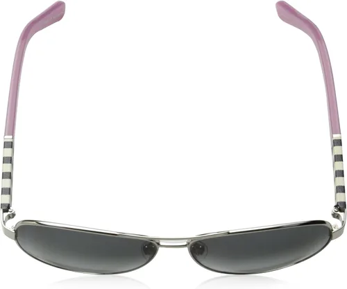 Vista 4 de Kate Spade New York Lentes de sol Dalia Aviator para mujer Gradiente plateado y gris