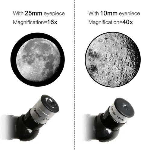 Vista 3 de Gskyer Telescopio, 2.756 in Apertura 15.748 in AZ Mount Astronómico Telescopio de refracción para niños principiantes - Telescopio de viaje