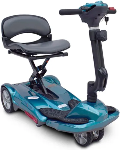 Vista 4 de EV Rider Transport M EZ (Easy Move) S19M Fold - Scooter eléctrico plegable manual para adultos, personas mayores, discapacitados, peso ligero