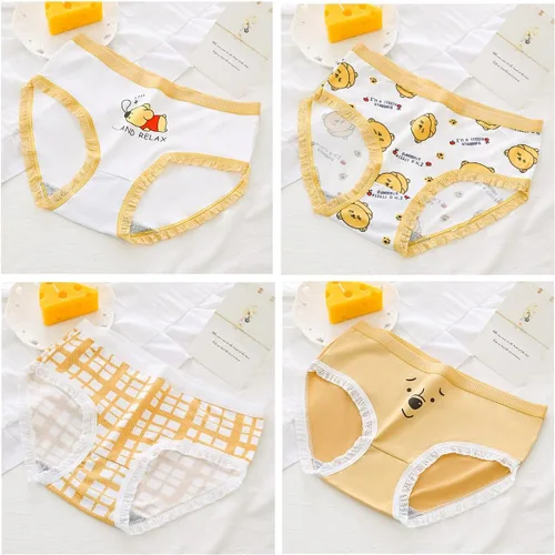 Vista 6 de SINROYEE Ropa interior para mujer, cosplay, anime, suave, transpirable, de algodón, para damas, lindas bragas japonesas, 5