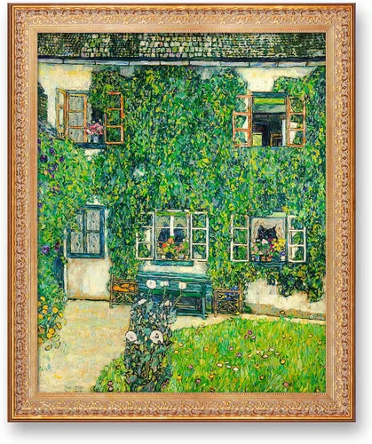 Vista 101 de A&T ARTWORK Avenue to Schloss Kammer por Gustav Klimt. Las reproducciones de arte clásico del mundo, impresiones en lienzo giclée para decoración