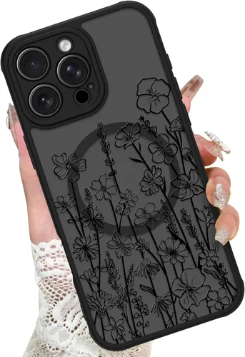 Vista 53 de KANGHAR - Funda para iPhone 11 [Compatible con Magsafe] Patrón estampado de leopardo Lindo guepardo Funda protectora magnética para niñas, mujeres