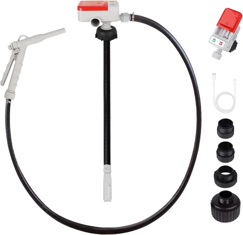 Vista 8 de Bomba de transferencia de combustible (3.2 GPM) con sensor de parada automática, manguera de 51 pulgadas de transferencia automática de bomba de gas