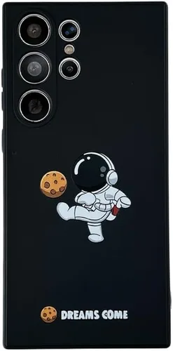 Vista 12 de Yonds Queen para Samsung Galaxy S21 Funda Linda, Cubierta de Parachoques Elegante con Diseño de Astronauta de Dibujos Animados, Espacio, Luna