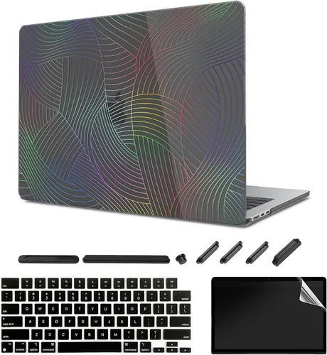 Vista 14 de Funda para MacBook Air de 15.3 pulgadas (modelo de lanzamiento 2023: chip A2941 M2), funda protectora, cubierta de teclado y protector de pantalla.