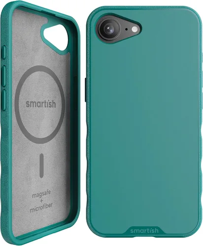 Vista 131 de Smartish iPhone 11 Pro Max Slim MagSafe, Gripmunk, agarre magnético delgado Asunto de corbata negra (MagSafe)